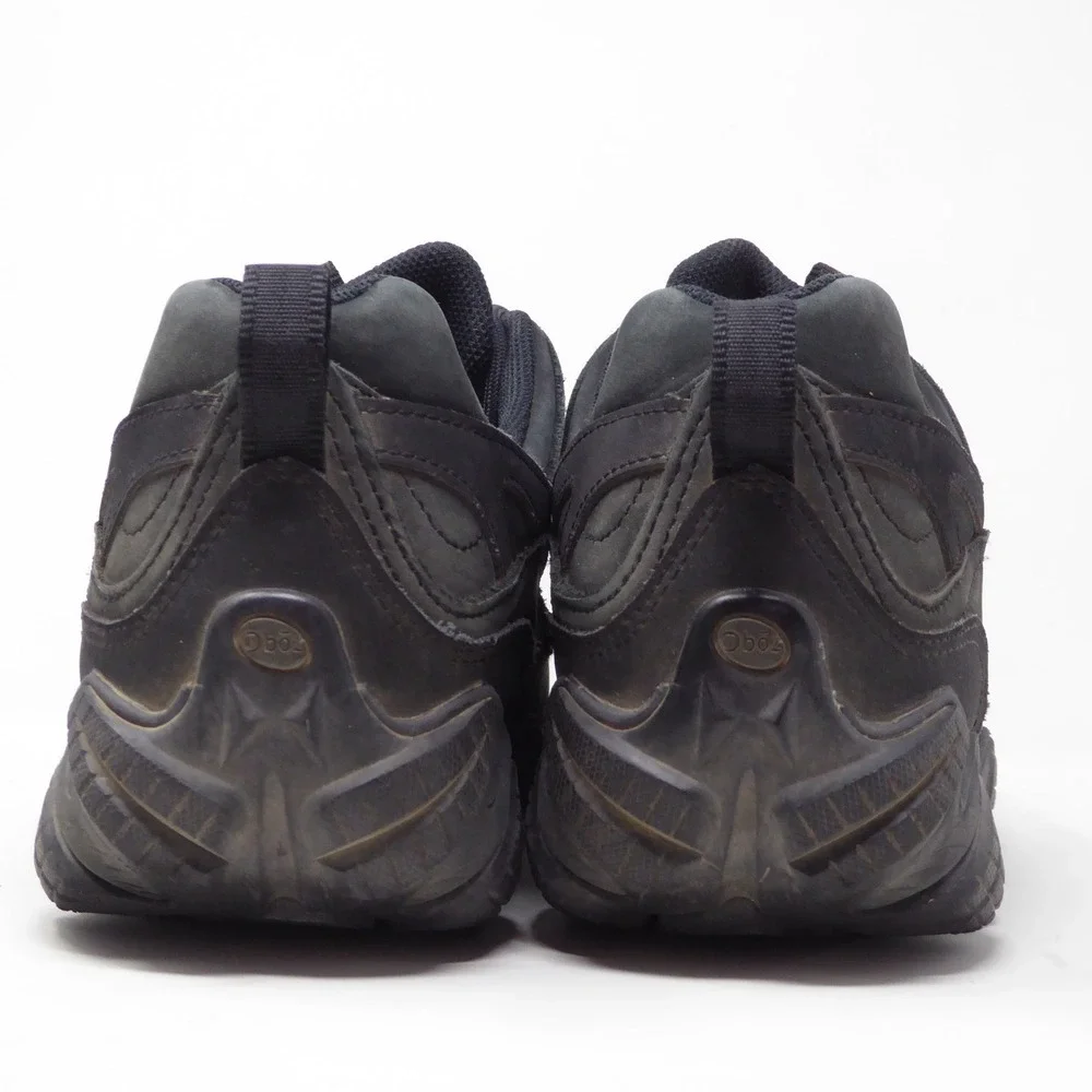 Oboz Mens Firebrand II Hiking Shoes Black Nubuck Leather 10.5
